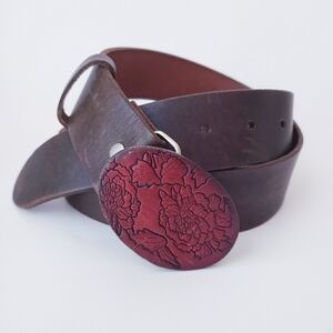 Vintage Lucky Brand Brown Leather Belt